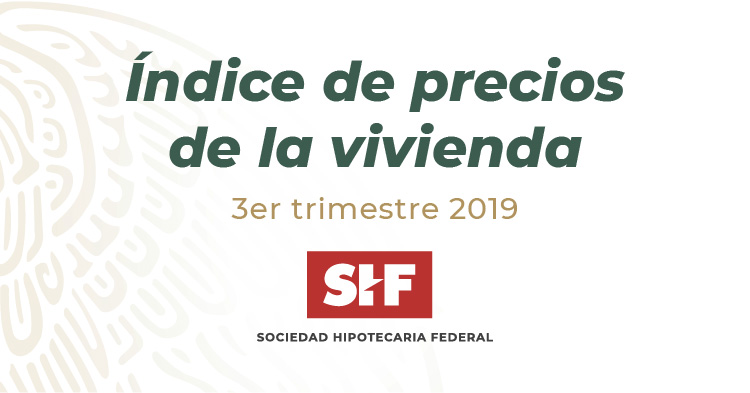 ÍNDICE SHF DE PRECIOS DE LA VIVIENDA EN MÉXICO, TERCER TRIMESTRE DE 2019.