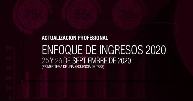 CURSO ENFOQUE DE INGRESOS 2020